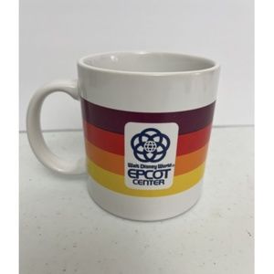 Vintage Epcot Center Walt Disney World Ceramic Coffee Cup Mug 1982 Japan 12oz